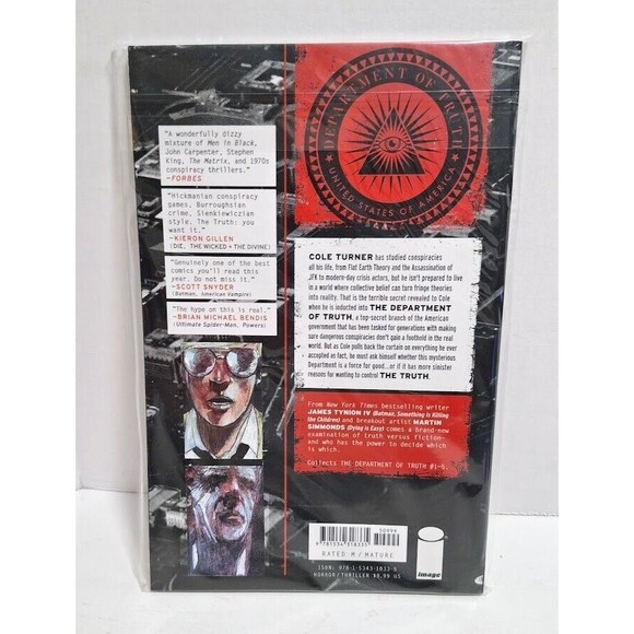 IMAGE COMICS THE DEPARTMENT OF TRUTH VOLUME 1 FIRST PRINTING GRAPHIC NOVEL TPB - Picture 2 of 5
